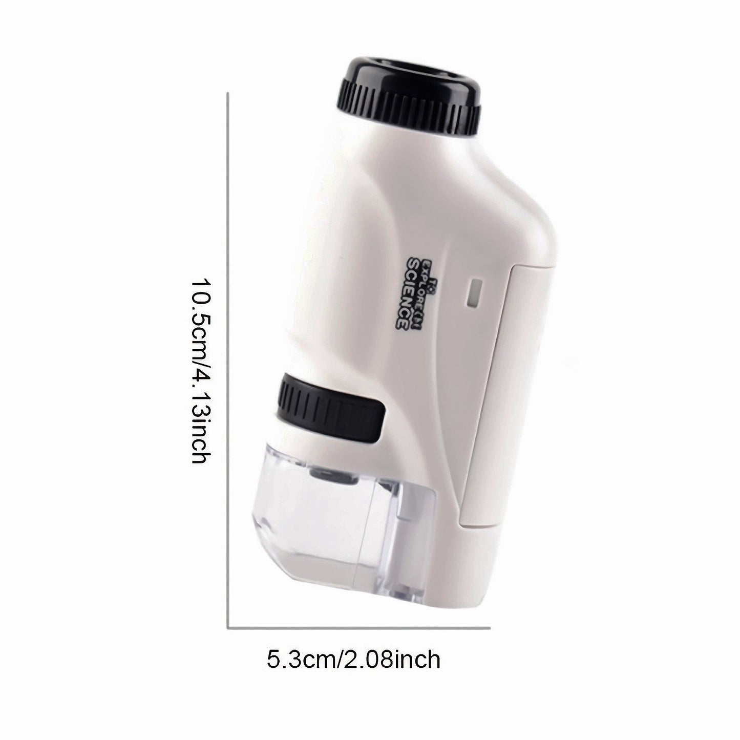 ExploreZoom Junior : microscope LED compact pour enfants – Grossissement 60X-120X, cadeau parfait pour les jeunes explorateurs