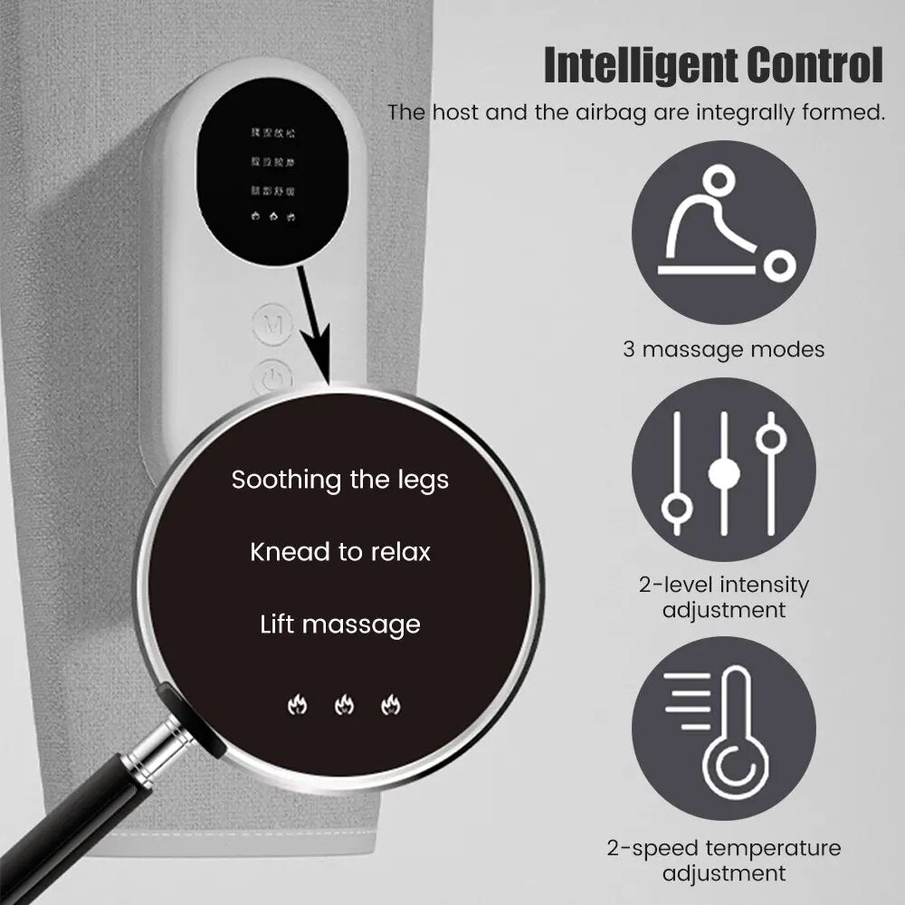 Hot compress,air pressure and vibration massager