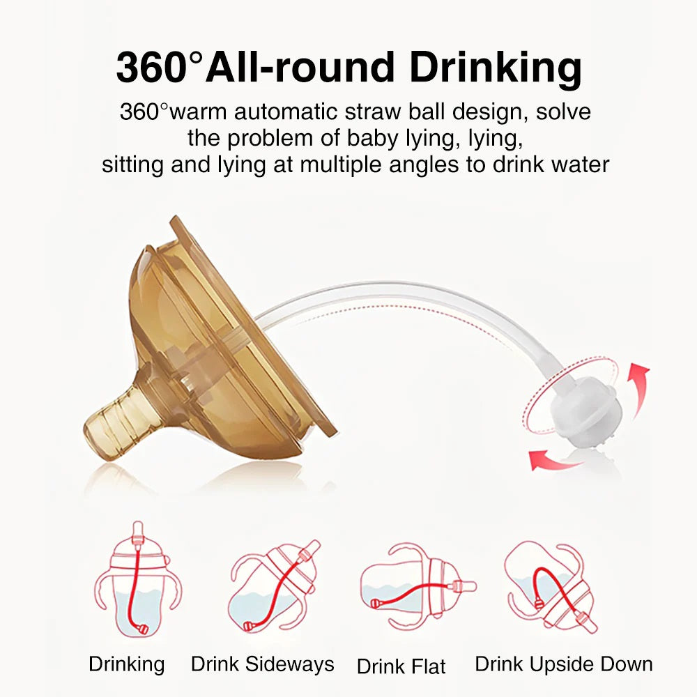 Silicone Baby Bottle (0-9 Months). Anti-Choking Nipple