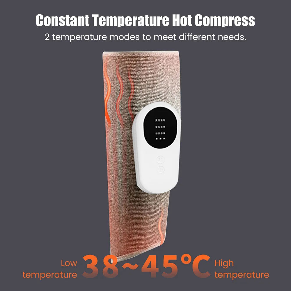 Hot compress,air pressure and vibration massager